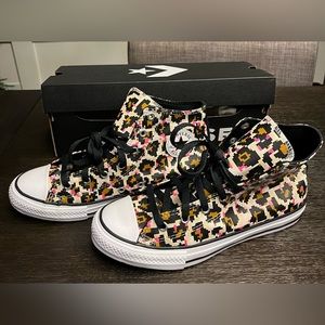 Converse youth black/tan high top